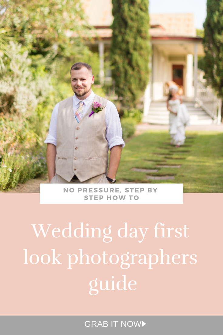 Wedding day first look shot guide for photographers