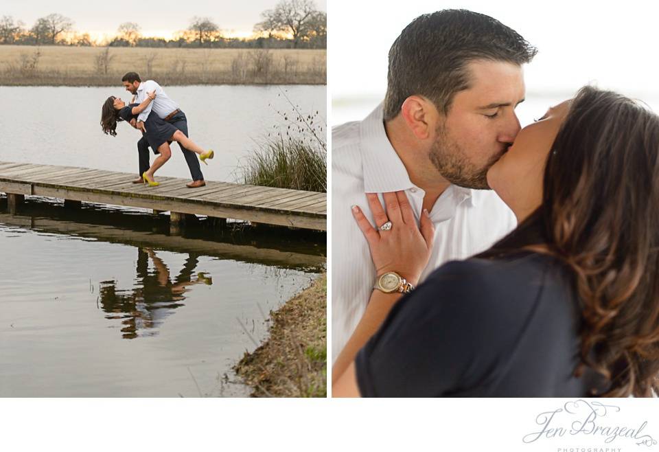 couple dancing on a dock