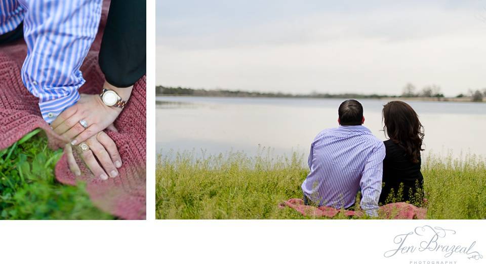 engagement photography looking at the water