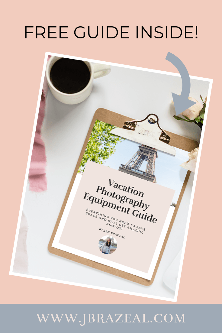 Check it out! My free equipment guide complete with all the photography gear to take on your next vacation