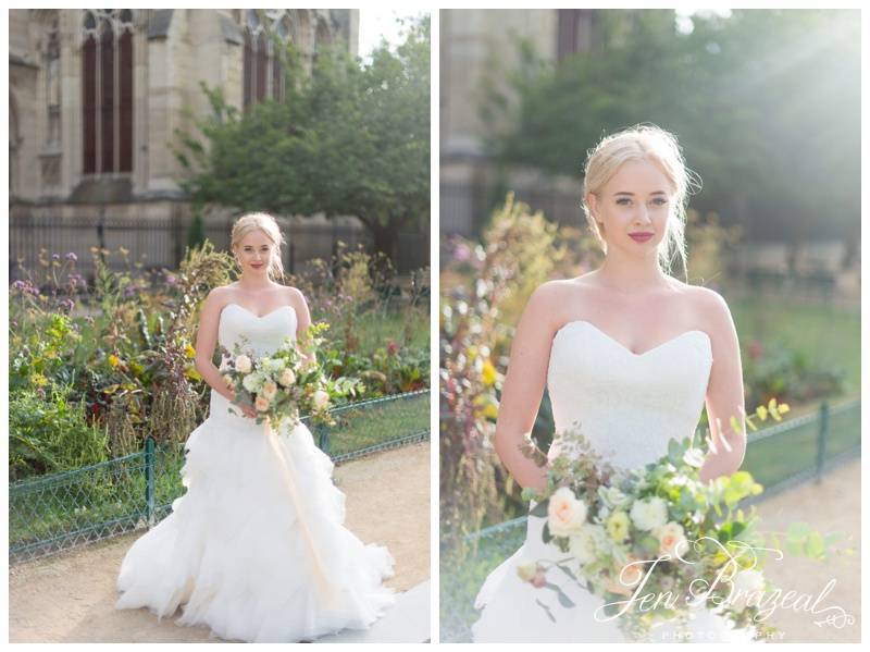 Ruffled Wedding Gown