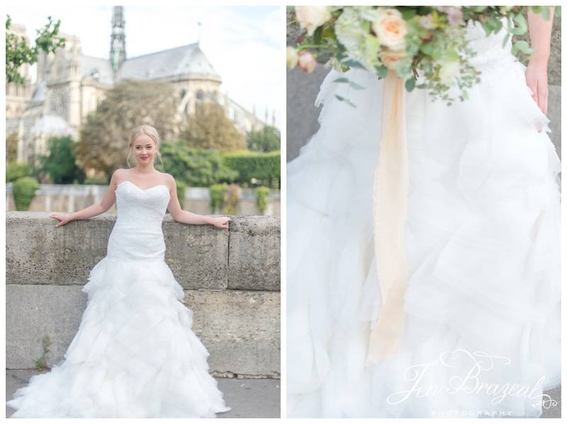 Ruffled Wedding Dress